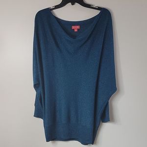 Elle Sparkly Blue Top XL